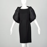 XS 1960s Black Dress Set and Matching Jacket