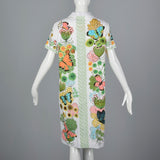 1960s Novelty Print Butterfly Dress