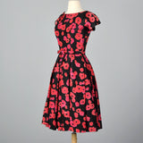 1950s Suzy Perette Silk Floral Dress