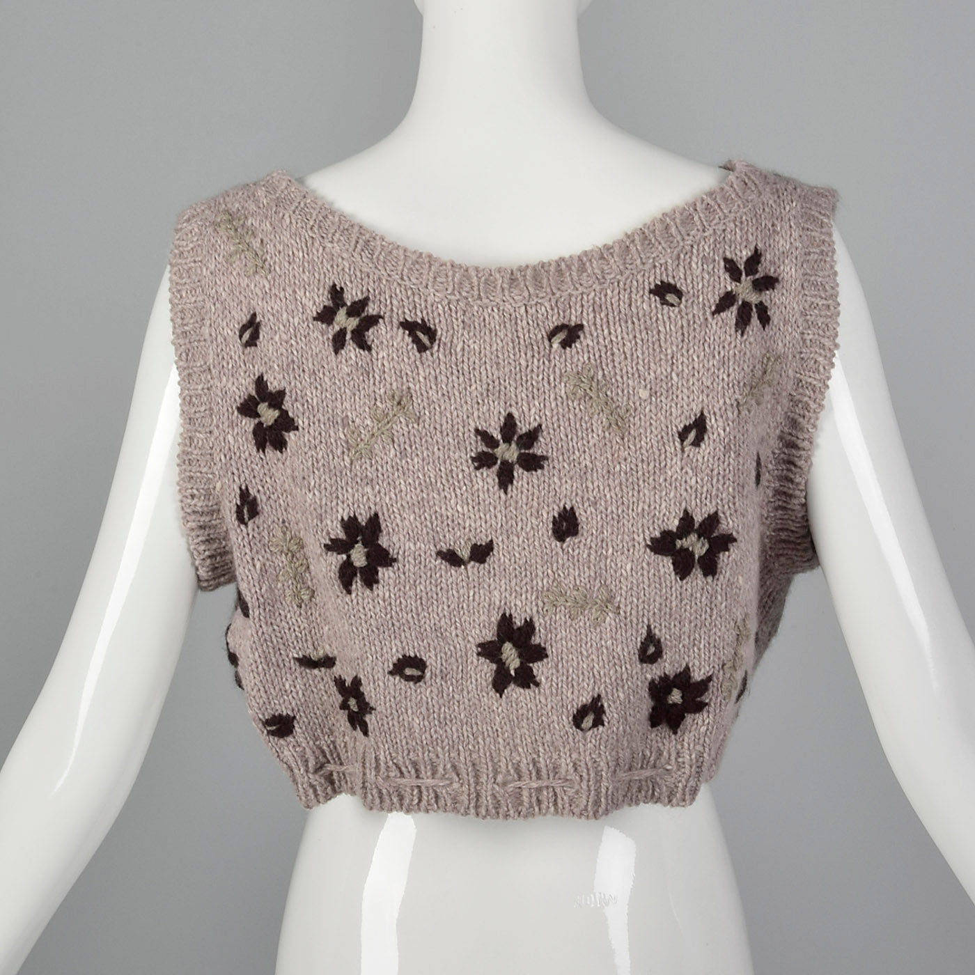 2000s Dries Van Noten Crop Sweater with Drawstring Waist