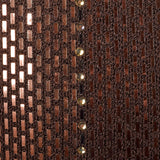 XS St John Couture Cocktail Mini Dress Designer Sleeveless Knit Brown Paillettes