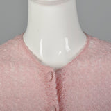 1960s Semi Sheer Pink Cardigan
