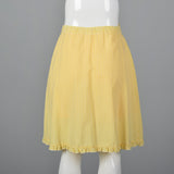 1960s Yellow Seersucker Wrap Skirt