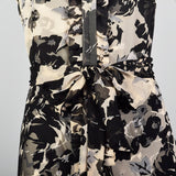 2000s Tracy Reese Silk Floral Print Dress with Slip