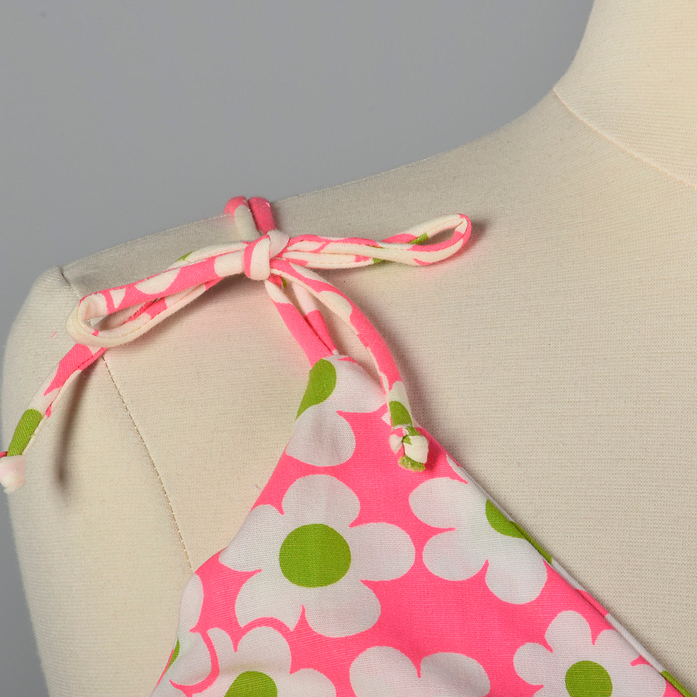 1960s Deadstock Pink Floral Dress