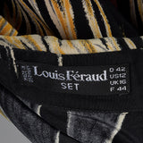 1990s Louis Feraud Silky Print Blouse