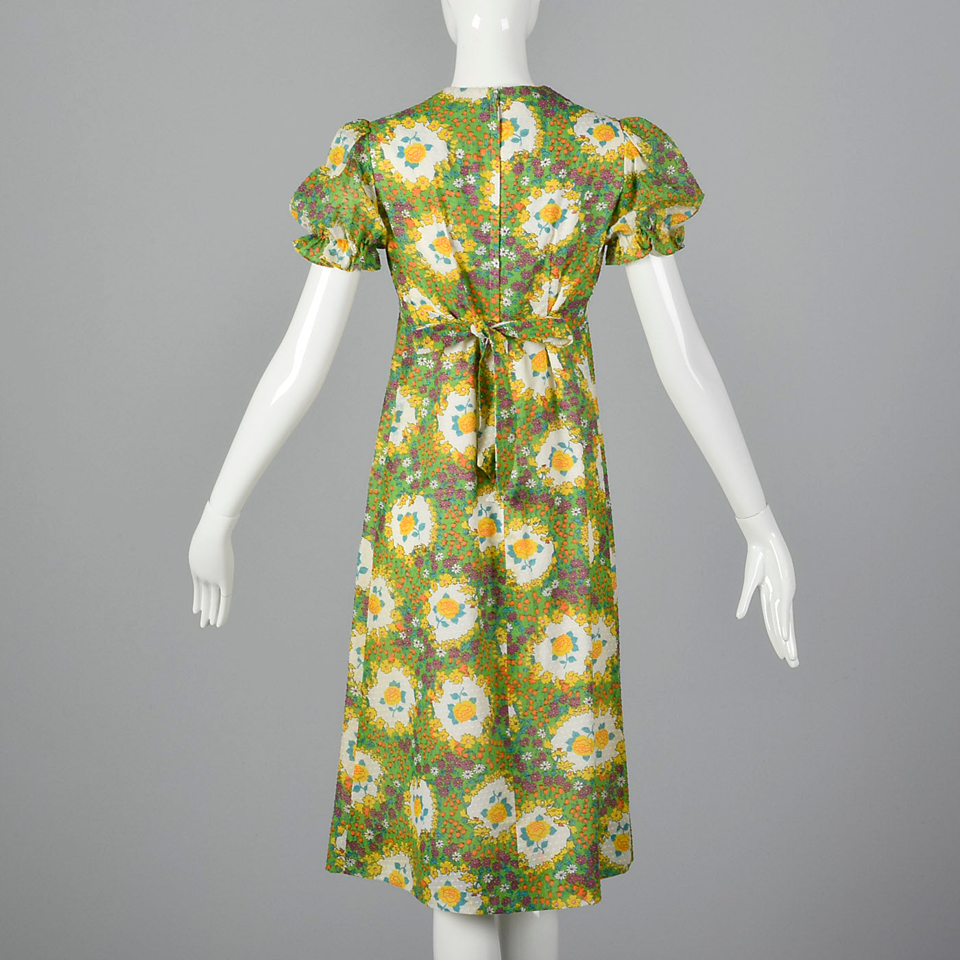 1970s Floral Summer Dress