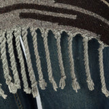 1970s Mens Mexican Wool Blanket Poncho