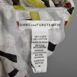 Medium Diane Von Furstenberg Romper Sleeveless Sheer Linen Summer