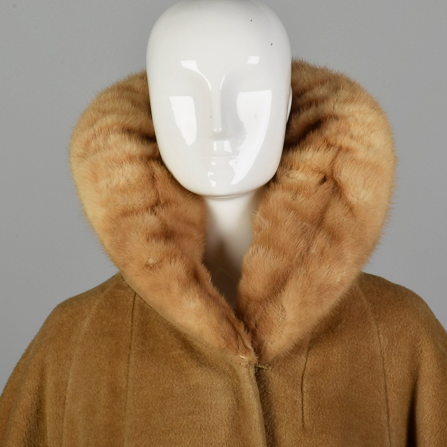 Lilli Ann 1960s Wool Coat with Mink Collar