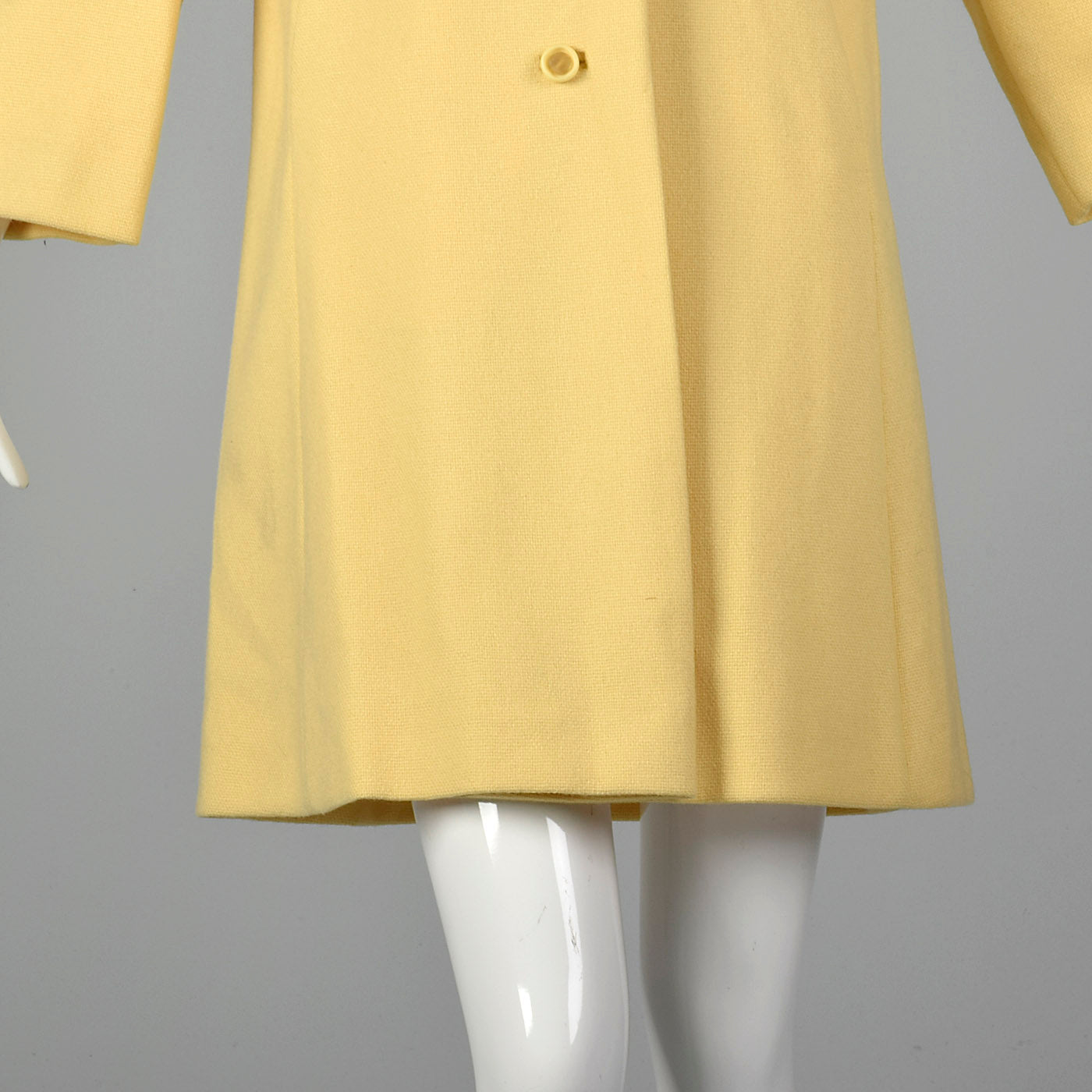 1960s Mod Yellow Spring Coat