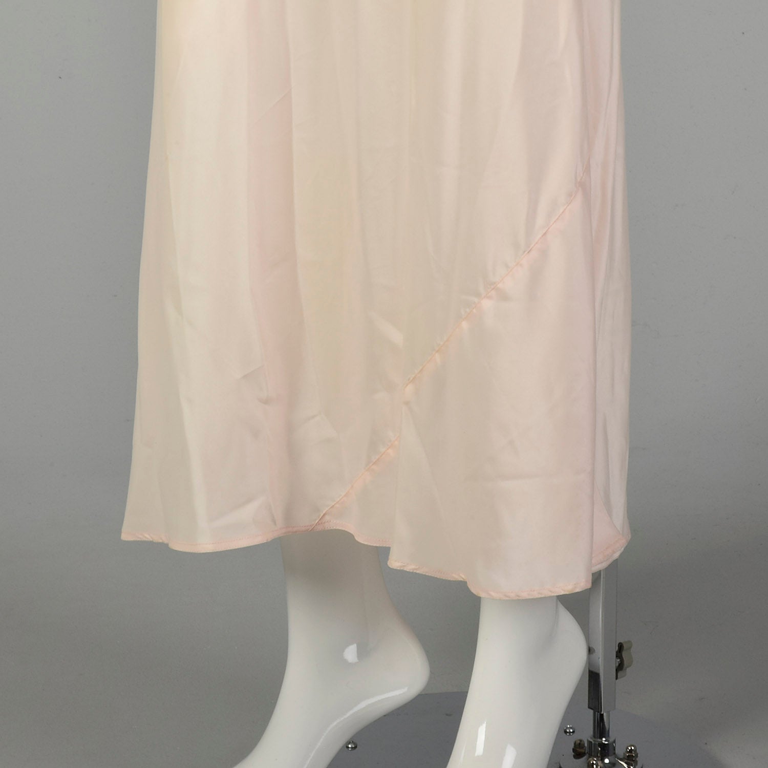 1940s Deadstock Pink Rayon Nightgown Vintage Boudoir Lingerie