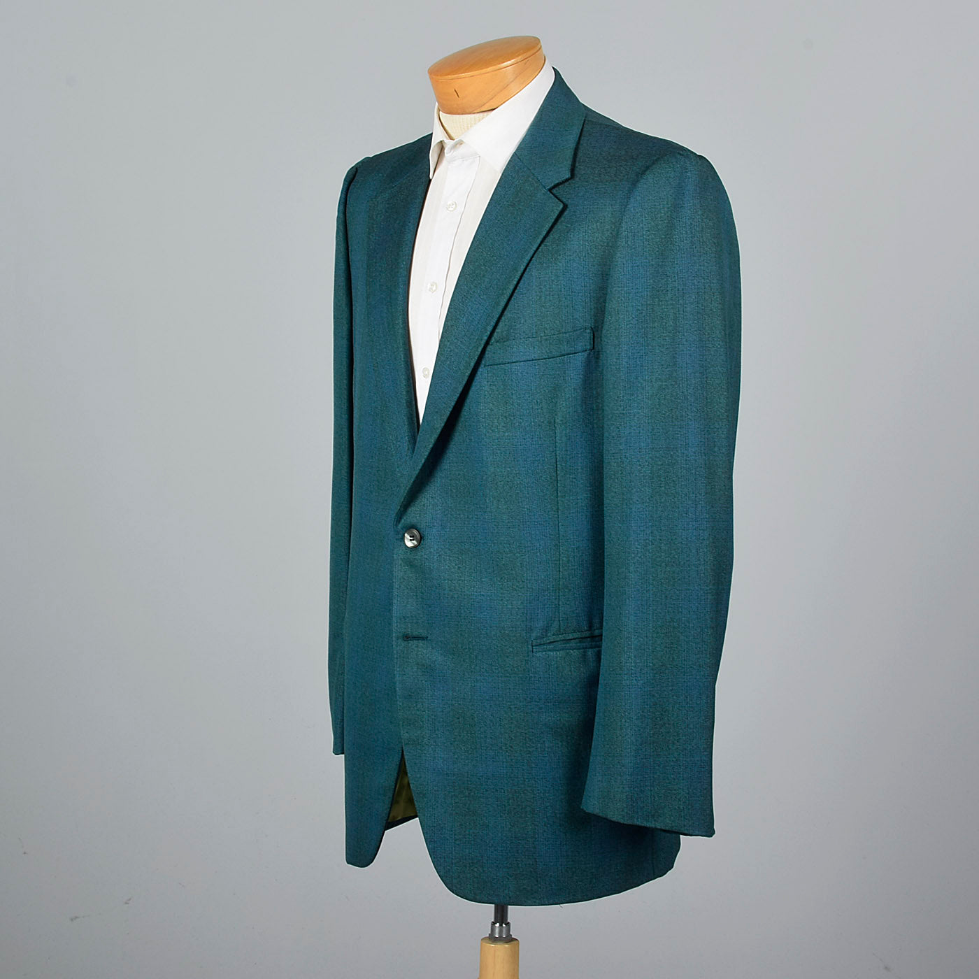 1970s Blue Green Stripe Jacket with Wide Lapels – Style & Salvage
