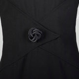 Medium 1960s Little Black Dress Timeless Shelf Bust Bracelet Sleeves Classic LBD