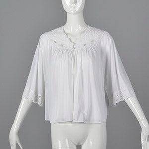 1960s White Bed Jacket