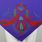 Emanuel Ungaro Paisley Print Purple Tapestry Shawl