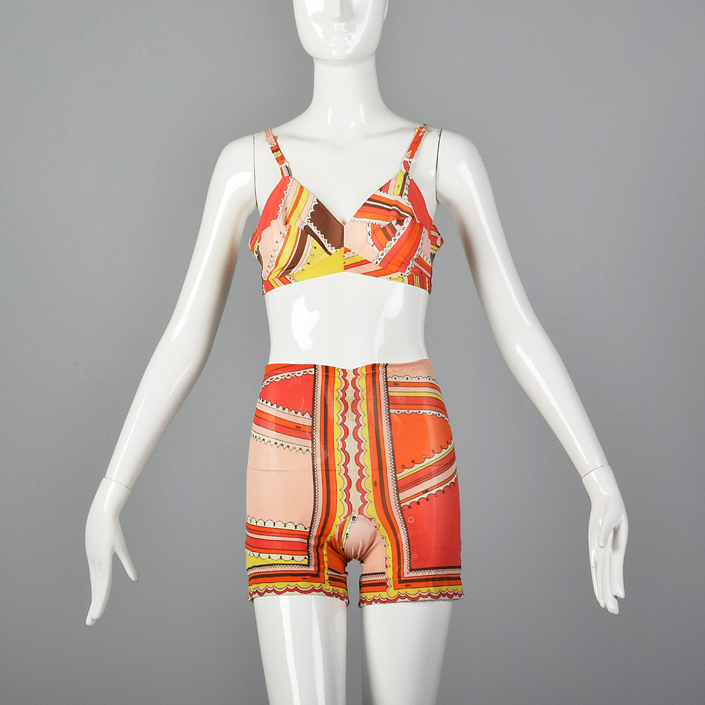 1960s Emilio Pucci Formfit Rogers Bra and Girdle Set