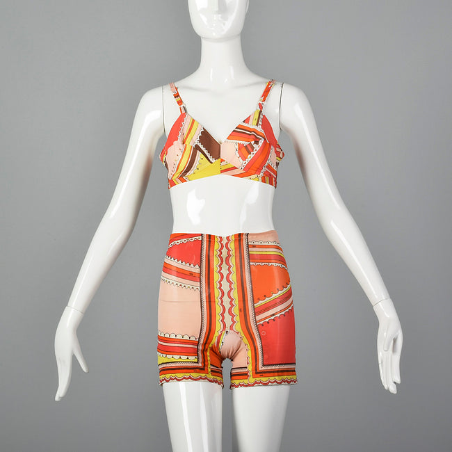 1960s Emilio Pucci Formfit Rogers Bra and Girdle Set