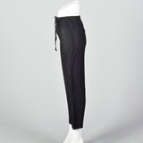 1990s Giorgio Armani Silk Lined Drawstring Pants