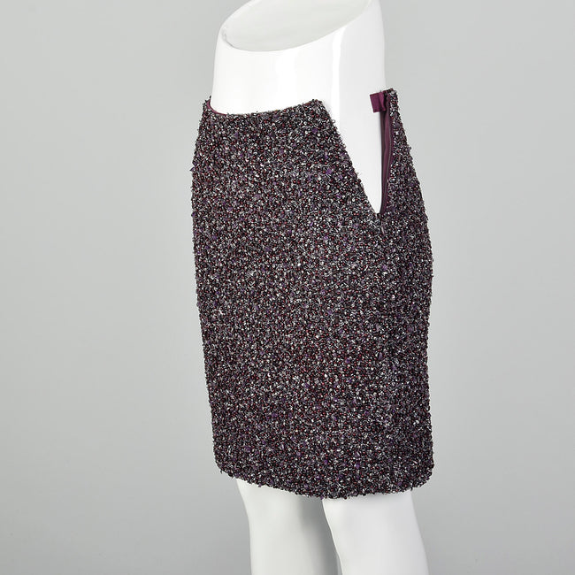 XXS Amethyst Purple Beaded Skirt