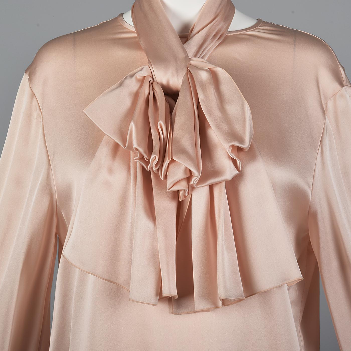 Christian Dior Boutique Numbered Pink Silk Blouse