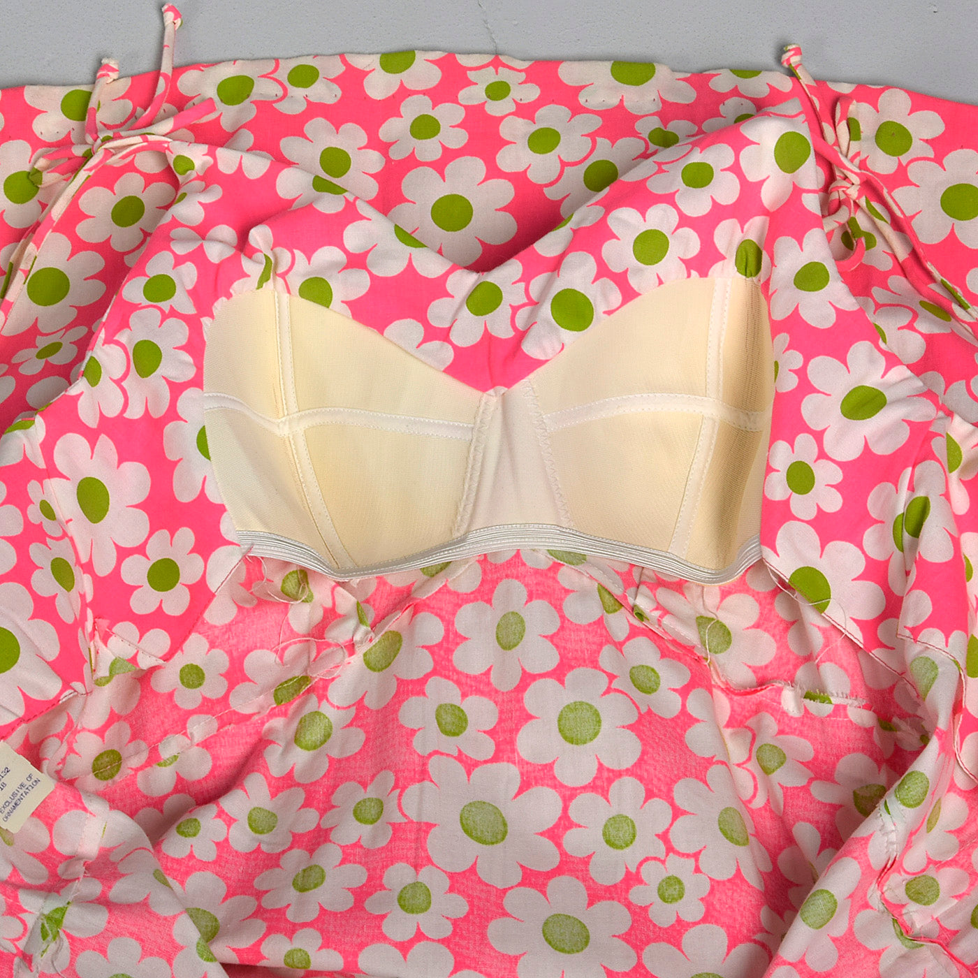 1960s Deadstock Pink Floral Dress