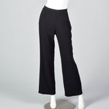 2000s Escada Couture Black Wool Crepe Pant Suit