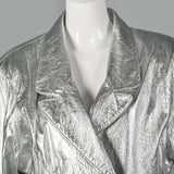 1980s Lillie Rubin Metallic Silver Jacket
