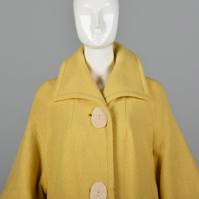 1960s Yellow Jacket with Huge Buttons