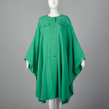 1980s Louis Feraud Green Cape