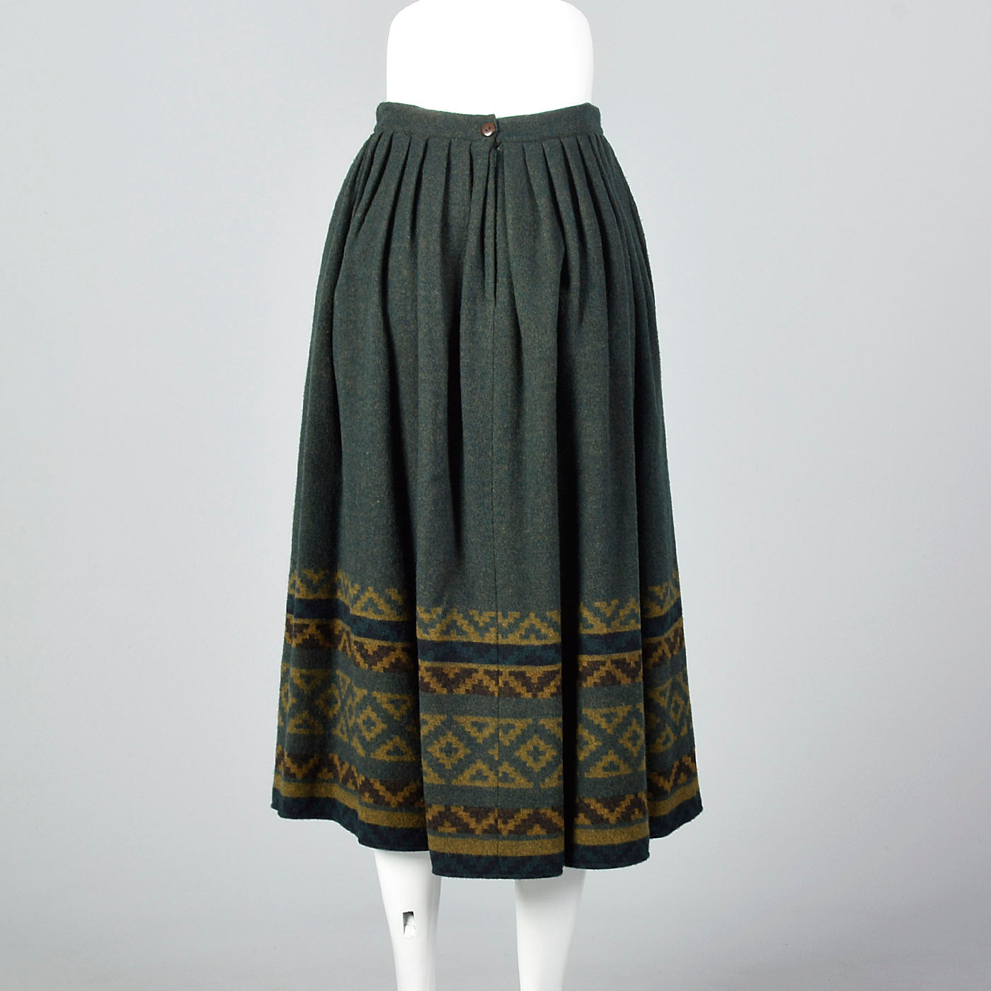 1980s Cacharel Wool and Cashmere Blend Skirt