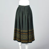 1980s Cacharel Wool and Cashmere Blend Skirt