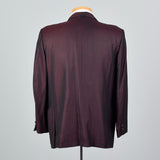 1950s Red and Black Sharkskin Jacket with Rounded Lapels