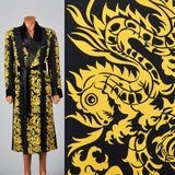 1950s Mens Deadstock Robe with Gold Dragons