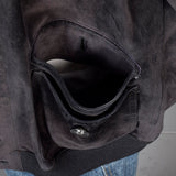 Medium Battaglia 1980s Reversible Black Leather Jacket
