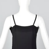 Pierre Cardin Boutique Black Slip Dress with Widow's Peak Hem