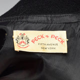 XS 1960s Black Dress Set and Matching Jacket