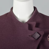 1980s Zandra Rhodes Asymmetric Winter Coat