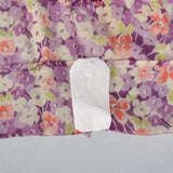 1930s Purple Day Dress in a Sheer Floral Print