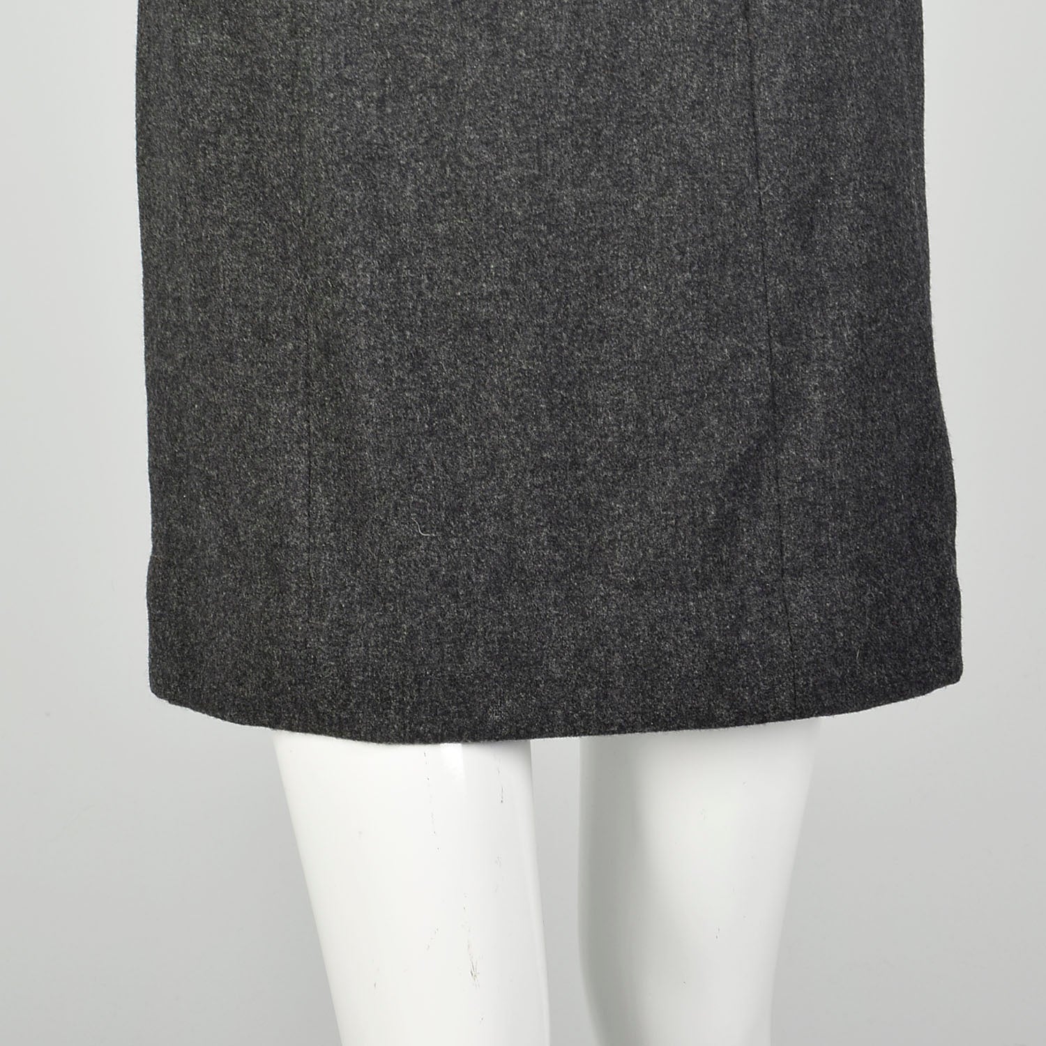 Medium 1960s Wool Dress Gray Double Breasted Casual
