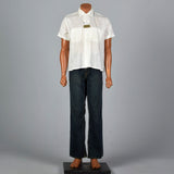 1950s Deadstock White Sanforized Cotton Shirt