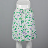 1960s Butterfly Print Mini Skirt