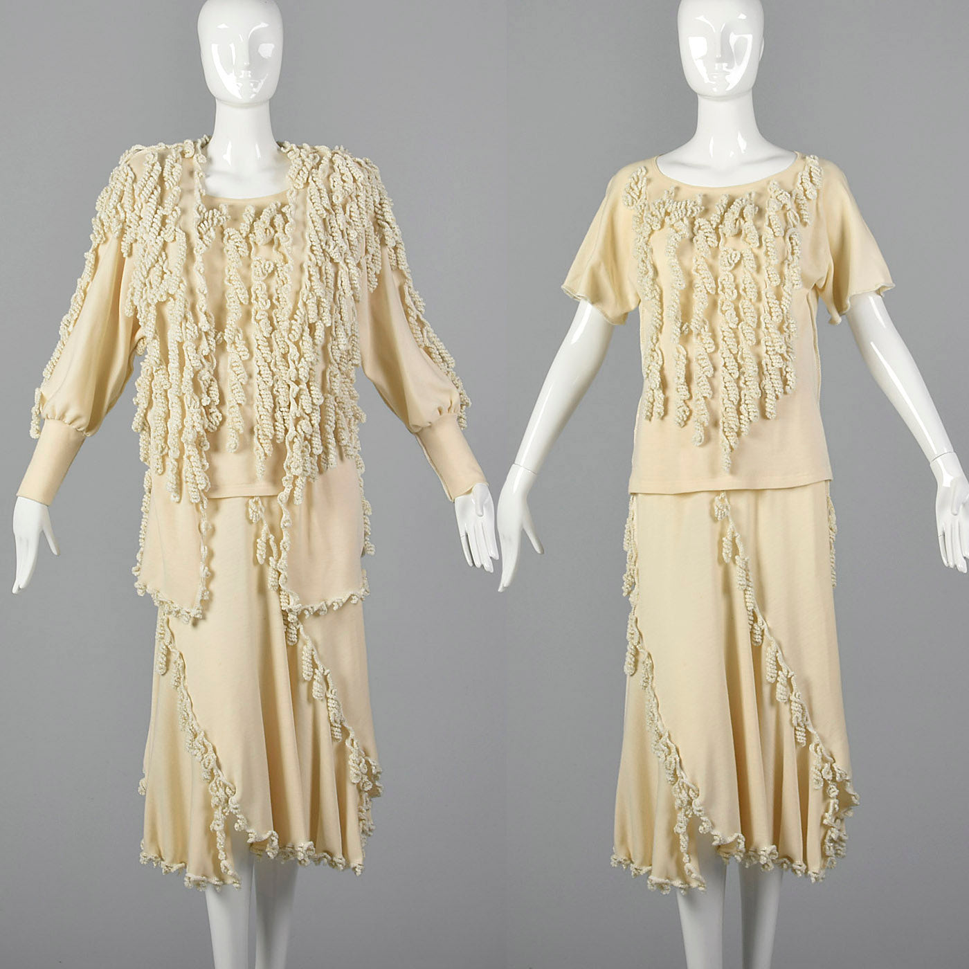 1980s Yolanda Lorente I Magnin Unique Wool Set