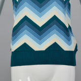 1980s Zig Zag Sweater Vest