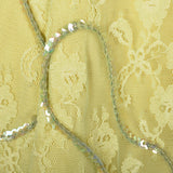 1960s Green Lace Overlay Dress with Sequins