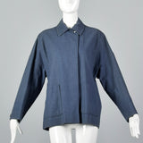 1980s Calvin Klein Blue Canvas Jacket