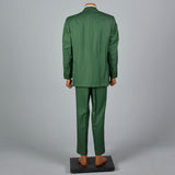 1960s Men's Bright Green Two Piece Suit