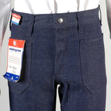 Deadstock 1970s Men's Dark Indigo Cone Denim Bell Bottom Jeans